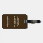  Victoriaans Happy, Gay, dansende Beren Bagagelabel (Achterkant horizontaal)