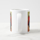  Victoriaans Happy, Gay, dansende Beren Grote Koffiekop (Achterkant)