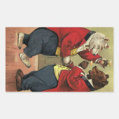  Victoriaans Happy, Gay, dansende Beren Rechthoekige Sticker (Voorkant)