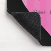 Victoriaans hart - Roze & grijs Muismat (Hoek)