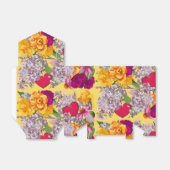 Victoriaans harten en bloemen feestruimte bedankdoosjes (Uitgevouwen)
