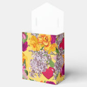 Victoriaans harten en bloemen feestruimte bedankdoosjes (Geopend)