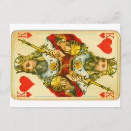 Victoriaans hartenkoning briefkaart