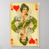 Victoriaans hartenkoningin poster (Voorkant)