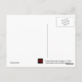 Victoriaans heks Halloween Briefkaart opnieuw uitg (Achterkant)