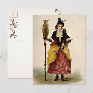 Victoriaans Heks Illustratie Briefkaart