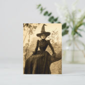 Victoriaans heks Sepia Portret stijl 8 Briefkaart (Staand voorkant)