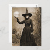 Victoriaans heks Sepia Portret stijl 9 Briefkaart (Voorkant / Achterkant)