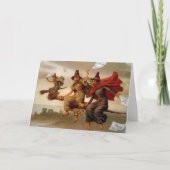  Victoriaans heksen kerst Kaart (Voorkant)