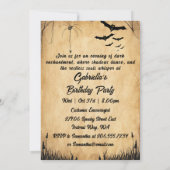 Victoriaans hekserij  Halloween volwassen partij Kaart (Achterkant)