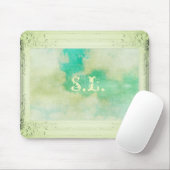 Victoriaans hemel van lijst en wolken die elegant  muismat (Met muis)