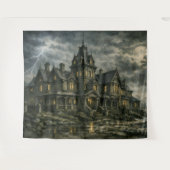 Victoriaans herenhuis door BurnsInHell Wandkleed (Voorkant (horizontaal))