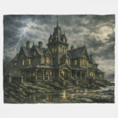 Victoriaans herenhuis van BurnsInHell Fleece Deken (Voorkant (Horizontaal))