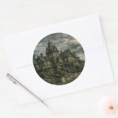 Victoriaans herenhuis van BurnsInHell Ronde Sticker (Envelop)