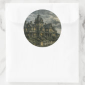 Victoriaans herenhuis van BurnsInHell Ronde Sticker (Tas)