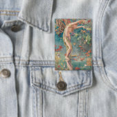  Victoriaans herfstverstrooiende bladeren Button (Insitu)