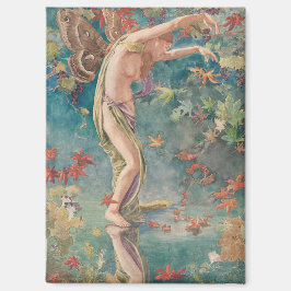  Victoriaans herfstverstrooiende bladeren Magneet