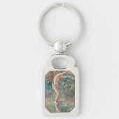 Victoriaans herfstverstrooiende bladeren Sleutelhanger (Voorkant)