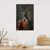 Victoriaans herten algemene kunstprint gotische th poster (Keuken)