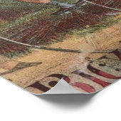 Victoriaans High Wheel Fietsen Poster (Hoek)