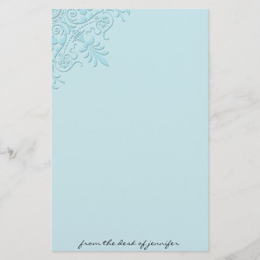 Victoriaans hoek motif — banketbakkerij briefpapier (Voorkant)