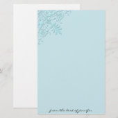 Victoriaans hoek motif — banketbakkerij briefpapier (Voorkant / Achterkant)