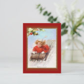 Victoriaans  holiday Kaart (Staand voorkant)