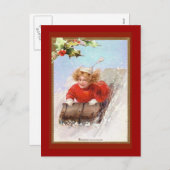 Victoriaans  holiday Kaart (Voorkant / Achterkant)