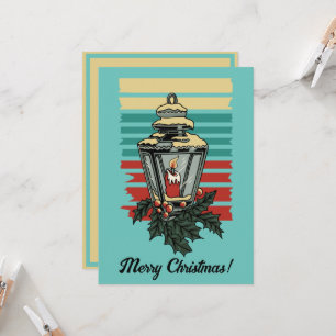  Victoriaans Holly Decorated Street Lamp Kaart