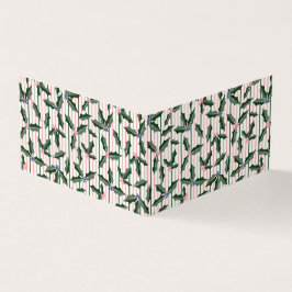 Victoriaans Holly Holiday Gift Enclosure Kaart