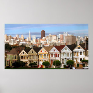 VICTORIAANS HOMES SAN FRANCISCO POSTER