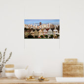 VICTORIAANS HOMES SAN FRANCISCO POSTER (Keuken)
