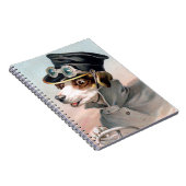 Victoriaans hond rijden auto notitieboek (Rechterzijde)