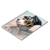 Victoriaans hond rijden auto notitieboek (Linkerzijde)