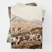 Victoriaans honden Prints Inpakpapier Vel (In situ)