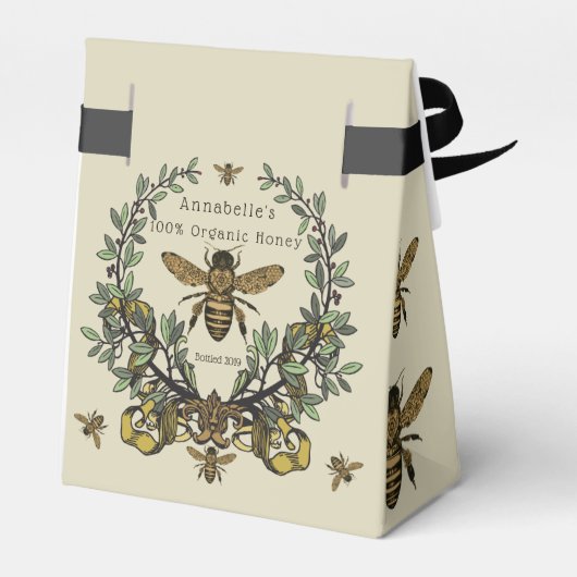  Victoriaans honing personaliseren Bedankdoosjes (Achterkant)