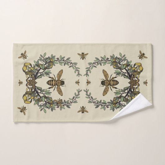  Victoriaans honingbijen Bad Handdoek (Handdoek)