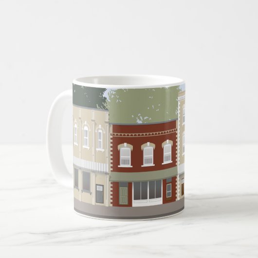 Victoriaans hoofdstraat Mok (Voorkant links)