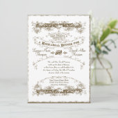  Victoriaans hoorzittingen met de legant Kaart (Staand voorkant)