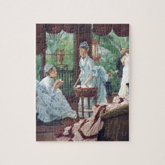 Victoriaans House Party Tea Mode Tissot Legpuzzel (Verticaal)
