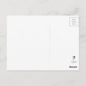  Victoriaans houten poppen met kerstmis Briefkaart (Achterkant)