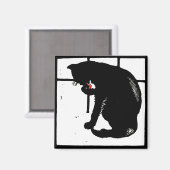 Victoriaans houtsnede Boerderij Dierenmagneten Bla Magneet (Voorkant / Achterkant)