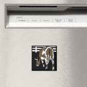 Victoriaans houtsnede boerderijdieren Koeien Magneet (Insitu (Vaatwasser))