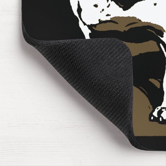 Victoriaans houtsnede Engelse Bulldog Mousepad Muismat (Hoek)