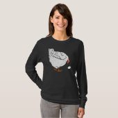 Victoriaans houtsnede Kip en Egg On T Shirt (Voorkant volledig)