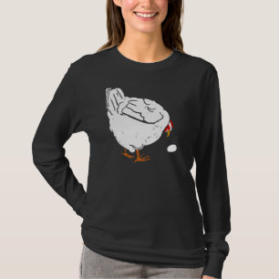 Victoriaans houtsnede Kip en Egg On T Shirt