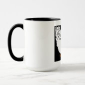 Victoriaans houtsnede kip en ei op Mok (Links)