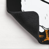 Victoriaans houtsnede kip kip & eiermousepad muismat (Hoek)