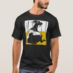 Victoriaans Houtsnede op T-Shirt