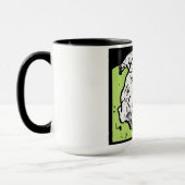 Victoriaans houtsnede schapen op Mok (Links)